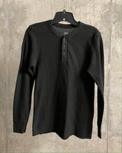 Load image into Gallery viewer, BLACK HENLEY - Sz XS
